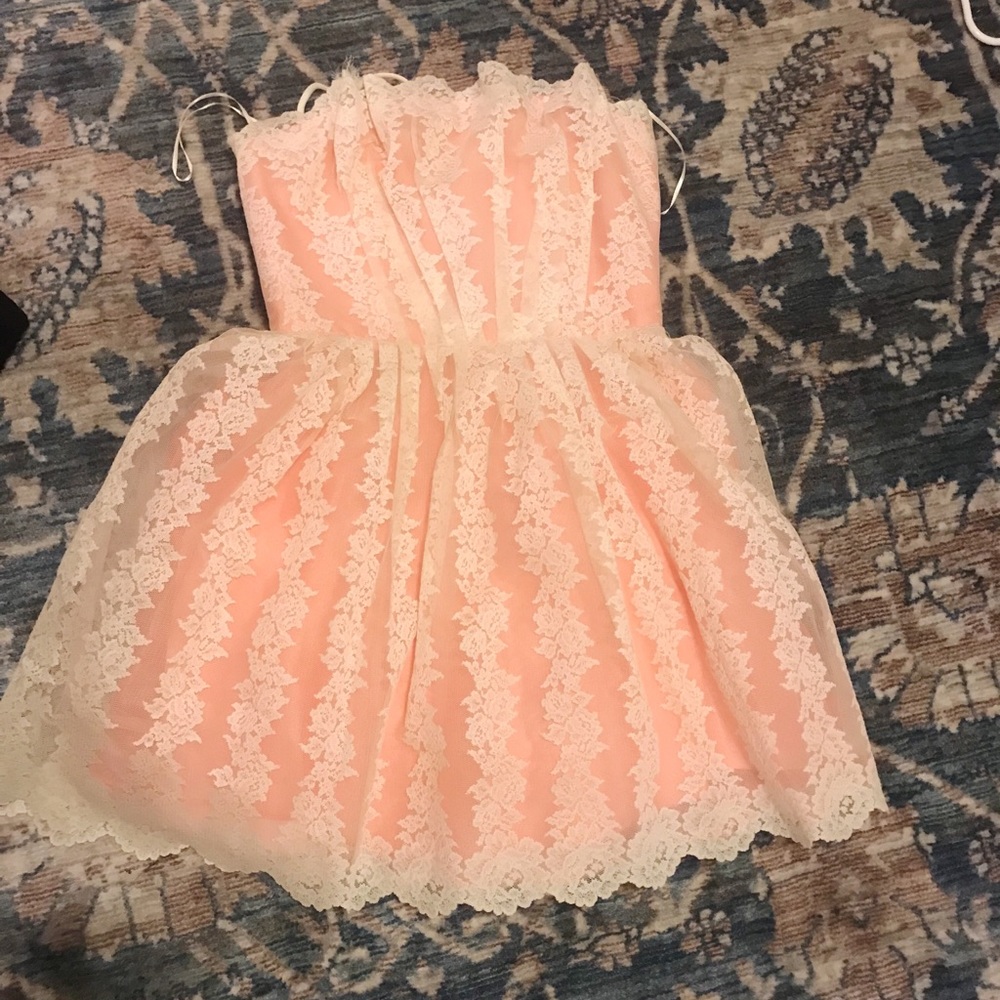 Top Shop Lace Tea Dress View 2